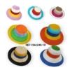 Chapeau Paille Multi-Colorie (x12)