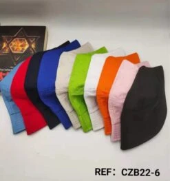 Chapeaux Bob 100% Cotton Uni (x12)