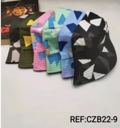 Chapeaux Bob Réversible Avec Motif (x12)