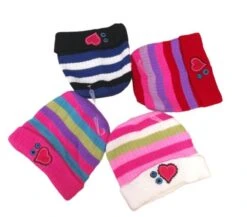 Bonnet Enfant Motif Coeur (x12)