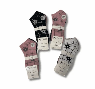 1 Paquet De 12 Paires Chaussettes Femme Motifs Fleurs (x2) 1 1 Paquet De 12 Paires Chaussettes Femme Motifs Fleurs (x2)