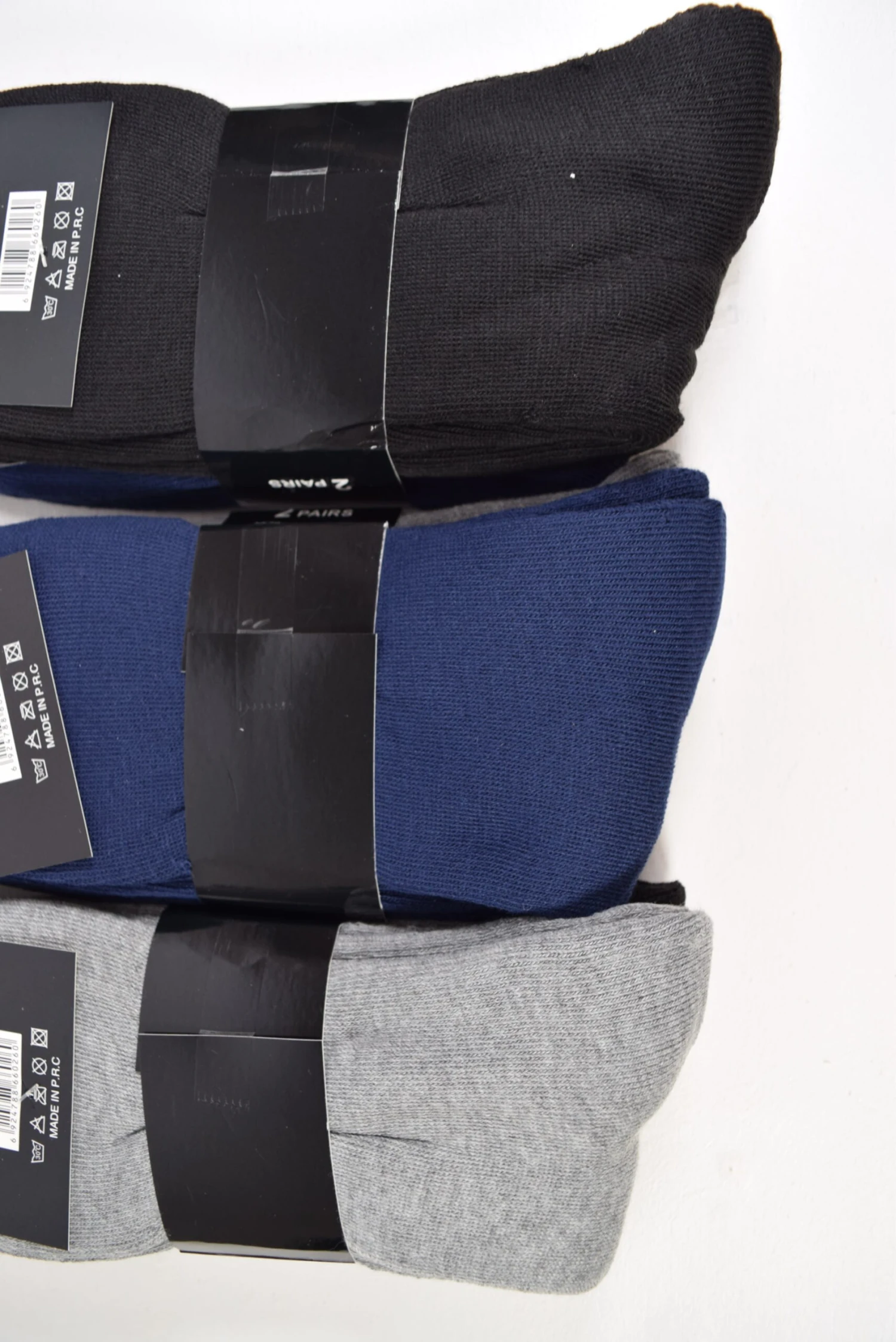 1 Paquet De 12 Paires Chaussettes Homme Noir Sans Motif (x2) 2 1 Paquet De 12 Paires Chaussettes Homme Noir Sans Motif (x2) – Image 2