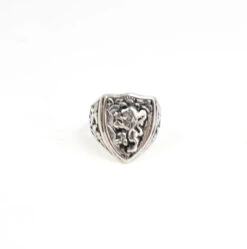 Bague Acier Motif Bouclier (x6)