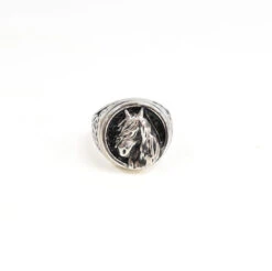 Bague Acier Motif Chevaux (x6)