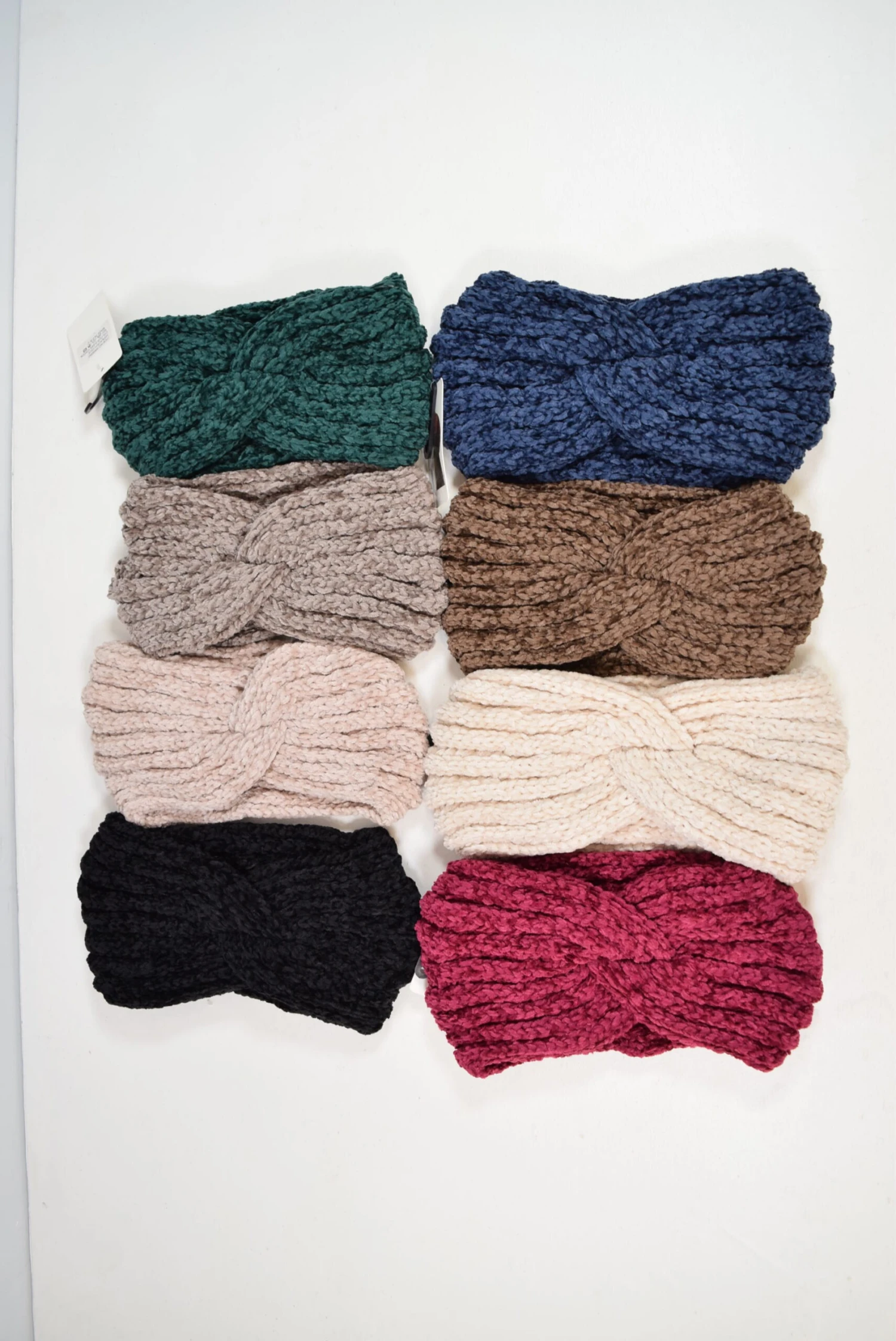 Bandeau Simple Sans Motif Velour (x12) 2 Bandeau Simple Sans Motif Velour (x12) – Image 2