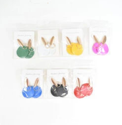 Boucle D’oreille Modèle Rond Coloré (x12)