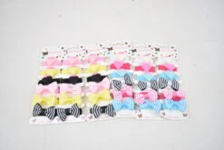 12 Lots Barrettes Tissu Multi-Motifs Colorés (x2)