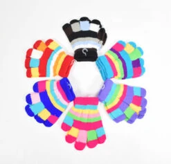 Gants Enfant Simple Coloré (x12)