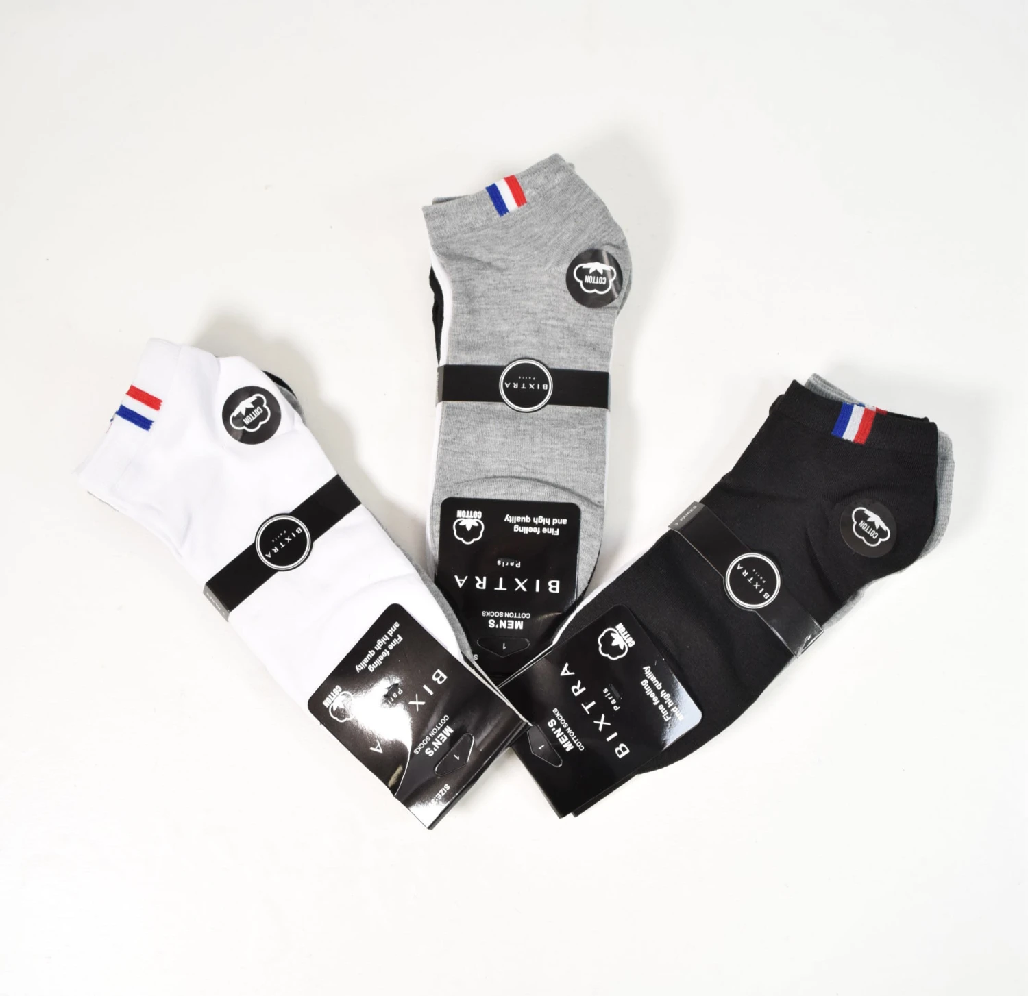 1 Paquet De 12 Paires Chaussettes Homme Motif France (x2) 1 1 Paquet De 12 Paires Chaussettes Homme Motif France (x2)