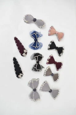 Barrette Cheveux – Tissu Grande Taille (x12)