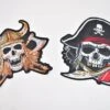 Ecussons Thermocollants Moyen-Grand Motif Têtes De Mort (x2)