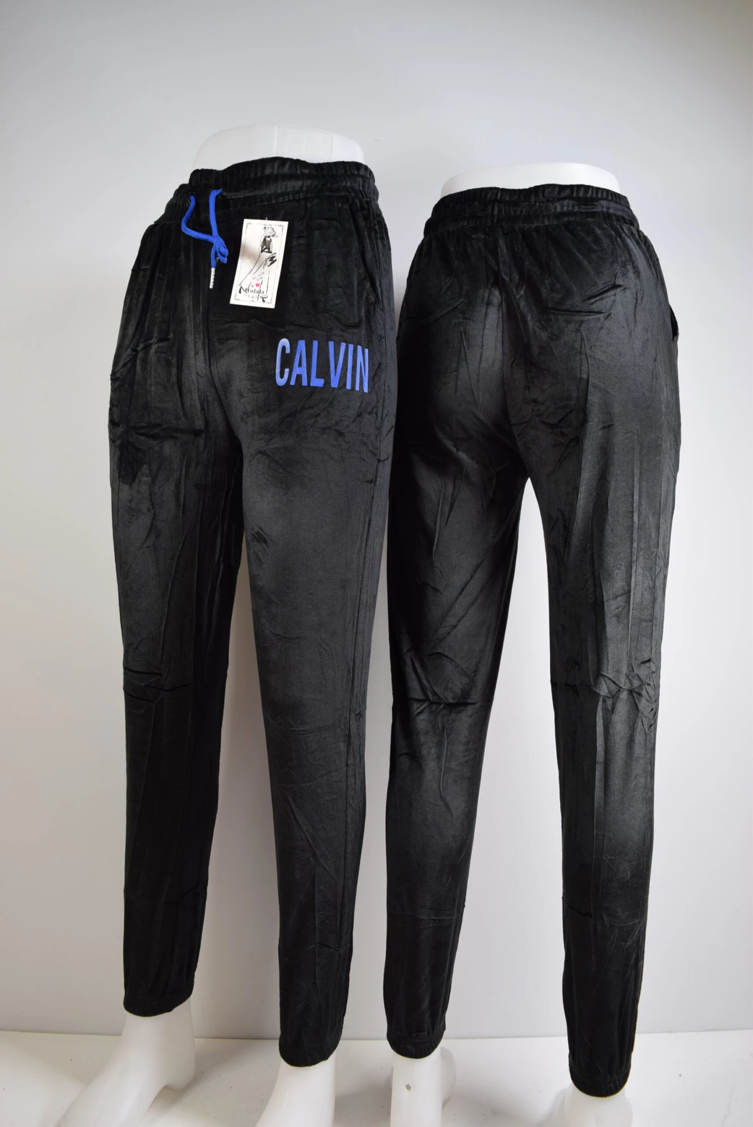 Pantalon Velours Coloré Motif Calvin (x12) 2 Pantalon Velours Coloré Motif Calvin (x12) – Image 2