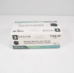1 Boîte 50 Masques De Protection Médical Noir (x10)