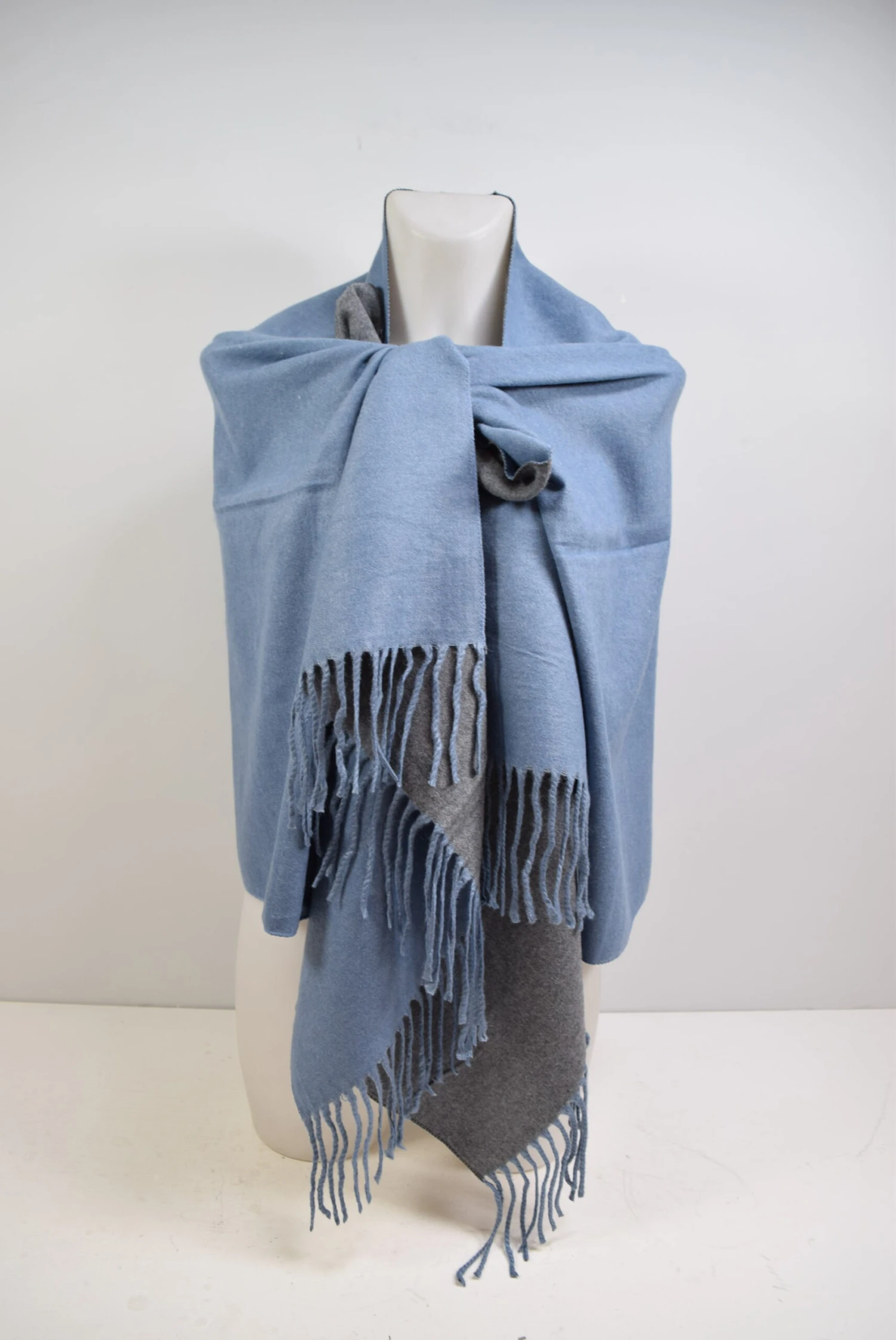 Echarpe Rectangle 30%Laine Double Face (x6) 2 Echarpe Rectangle 30%Laine Double Face (x6) – Image 2