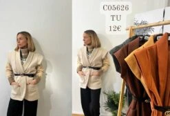 Veste Sans Manches Avec Ceinture (x5)