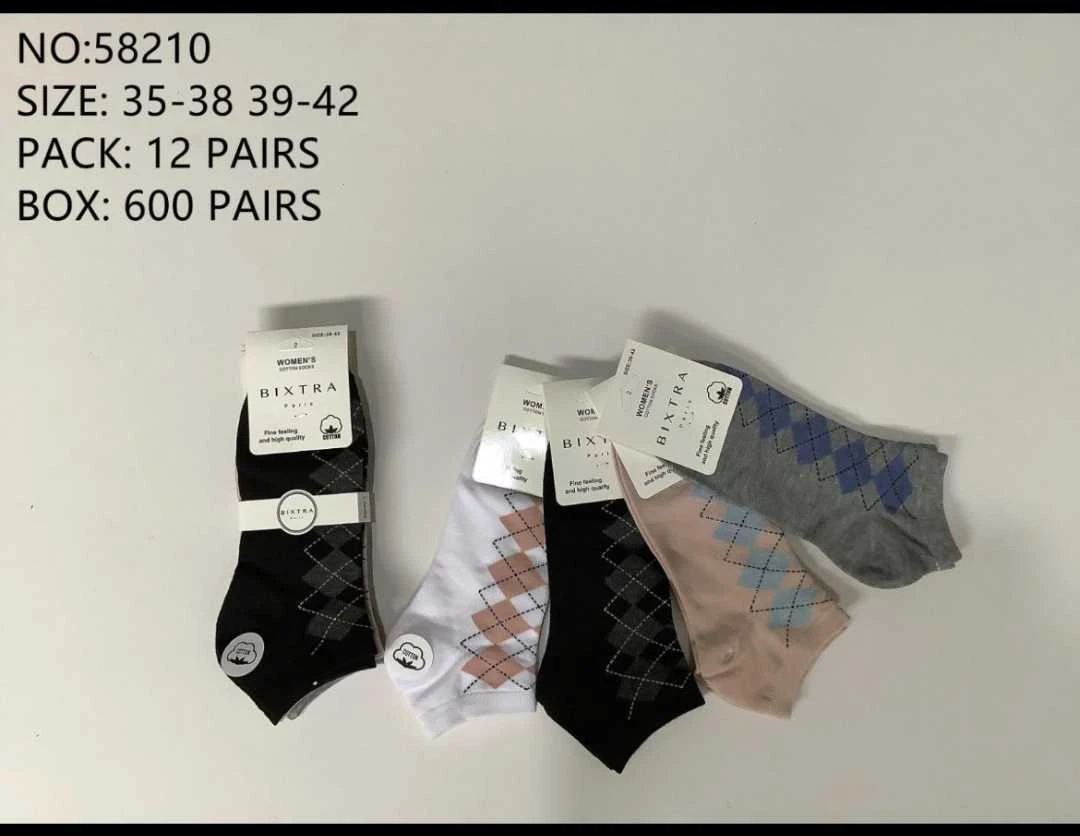 1 Paquet De 12 Paires Chaussettes Femme Motifs Carrés Colorés (x2) 1 1 Paquet De 12 Paires Chaussettes Femme Motifs Carrés Colorés (x2)