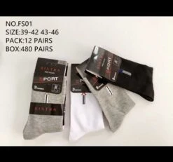 1 Paquet De 12 Paires Chaussettes Homme Motifs Ligne Et Croix (x2)