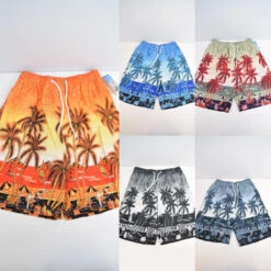 Short De Plage Motif Cocotier (x24)