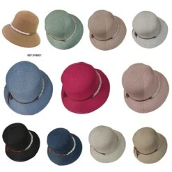 Chapeau Paille Avec Petit Avec Petit Caillot (x12)