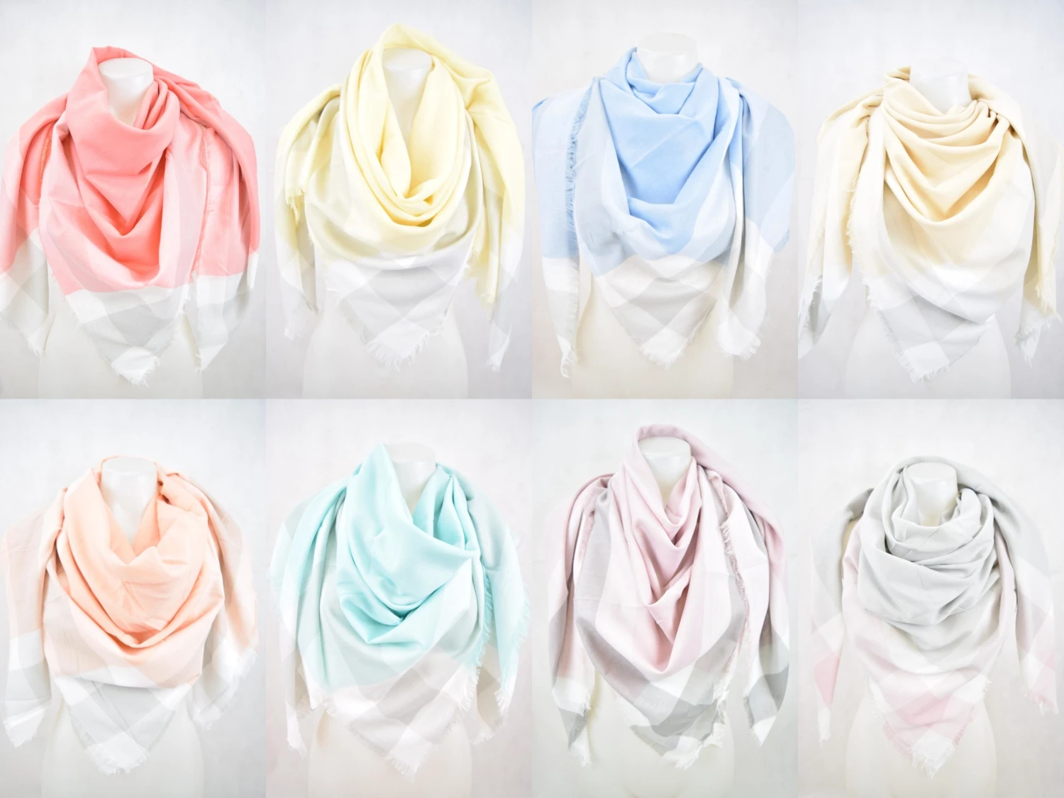 Foulard Carré 30%Coton Classique Motif Carré (x6) 1 Foulard Carré 30%Coton Classique Motif Carré (x6)