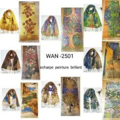 Écharpe Peinture Brillante (x6) -Grossistefrance Soldes mmexport1710255369296