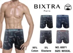 Caleçon Coton Motif Poisson Boxer Homme (x24)