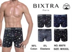 Caleçon Boxer Homme Coton Motifs Colorés (x24)