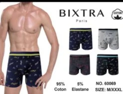 Caleçon Boxer Homme Coton Motif Avion Papier (x24)