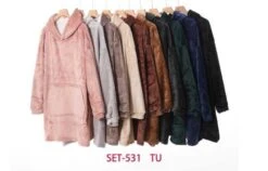 Sweat à Capuche Oversize En Polaire (x12)