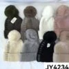 Bonnet En Laine Avec Pompon, Détails Scintillants (x12)