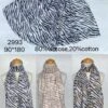 Foulard Zébré Viscose Et Coton (x6)